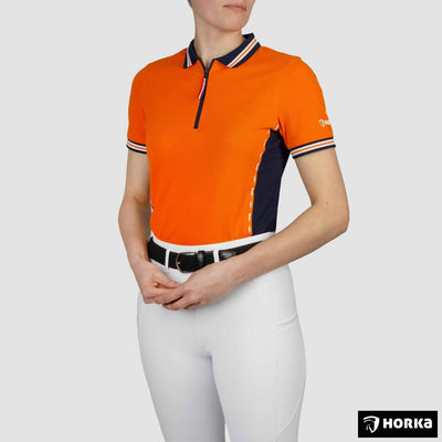 Horka KNHS polo shirt voor dames en junioren in donkerblauw